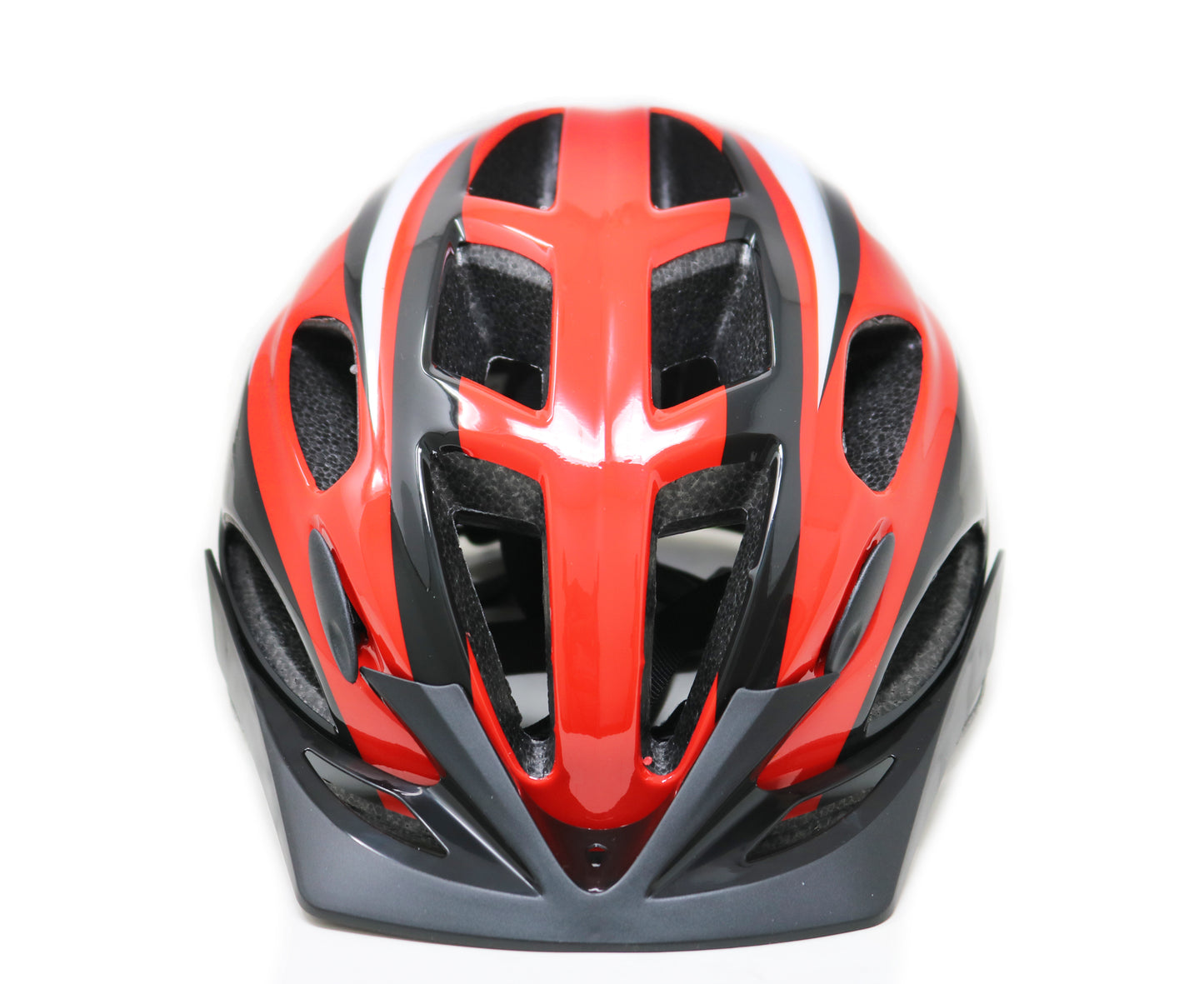 Helmet Radical Mountain MTB W/Light Red/Black L