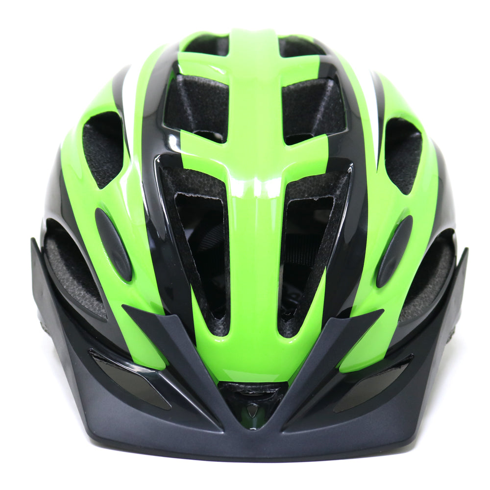 Helmet Radical Mountain MTB W/Light Black/Green L