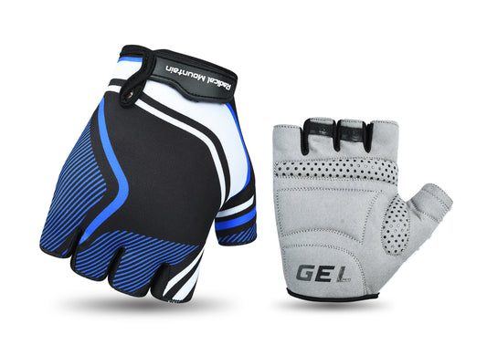Guantes de dedos cortos Radical Mountain 1485 - Negro/Azul Talla XS