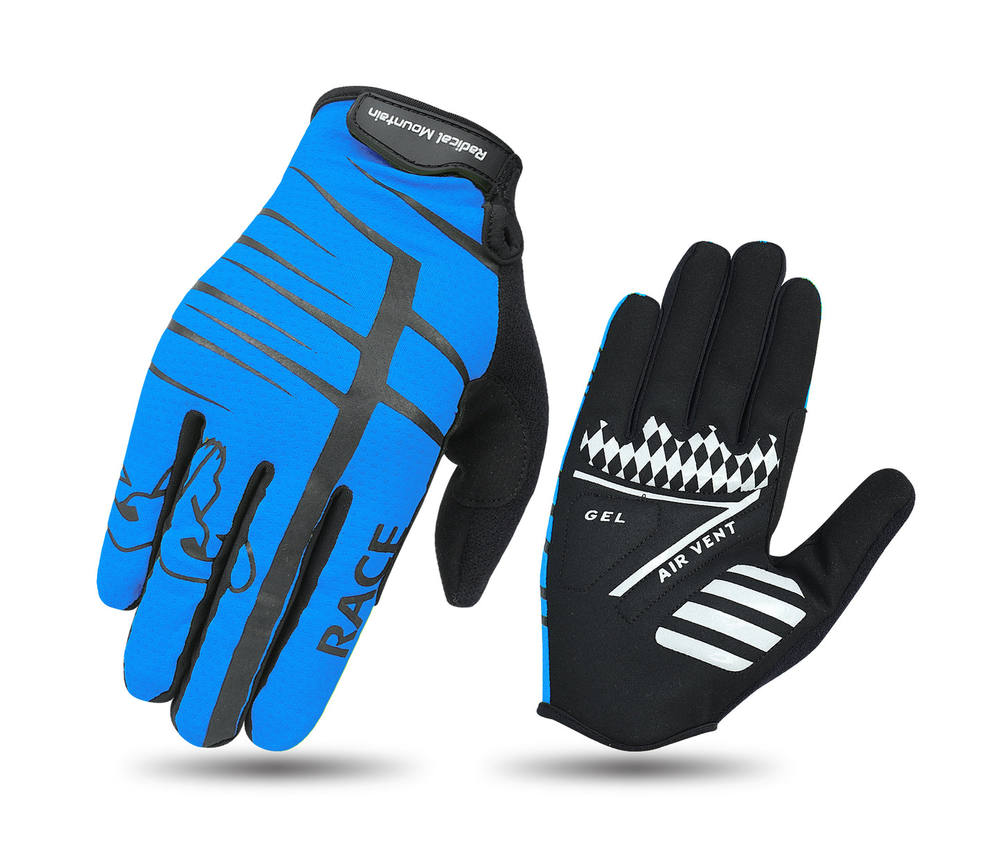 Guantes Radical Mountain de dedos largos 1771 - Azul, talla XL
