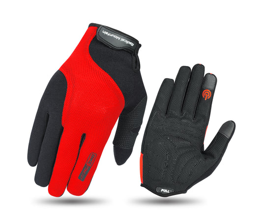 Guantes Radical Mountain de dedos largos 9514 - Rojo/Negro Talla L