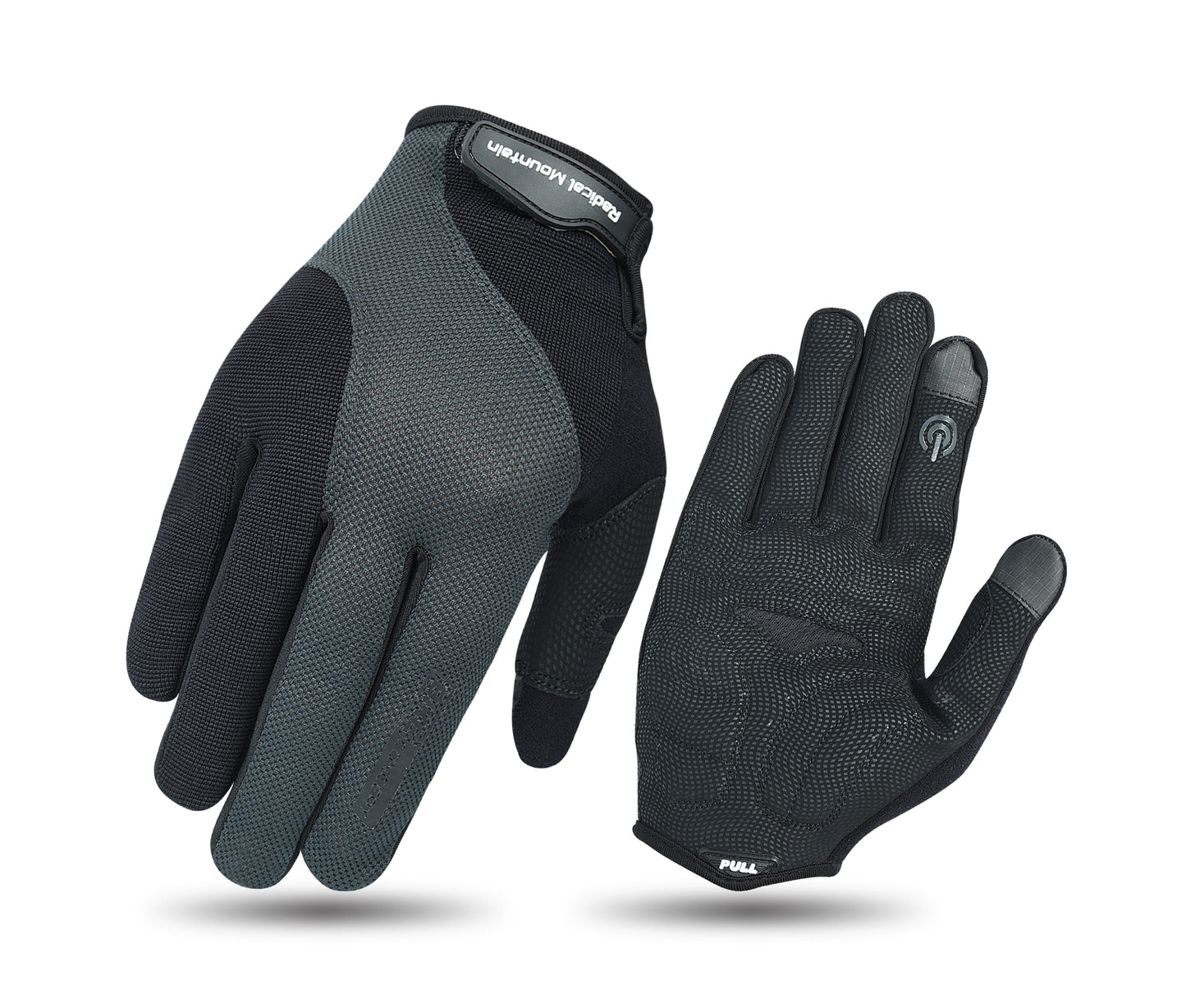 Guantes Radical Mountain de dedos largos 9505 - Negro/Gris Talla L
