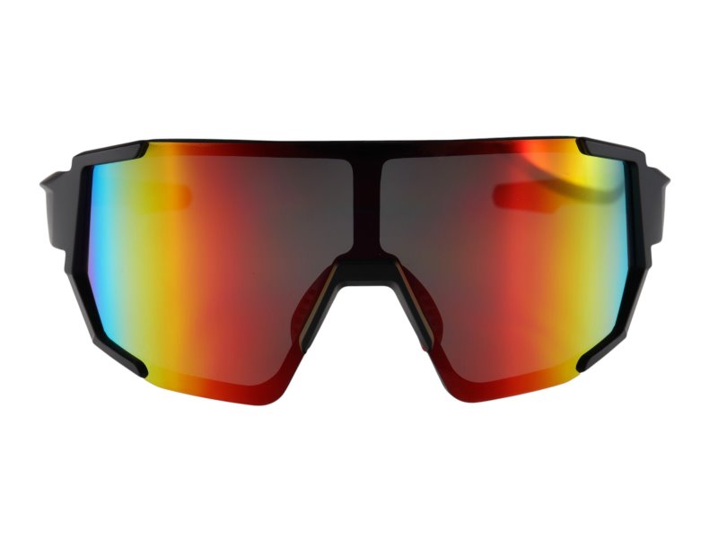 Radical Mountain Sunglasses S13682, Black Mirror Red