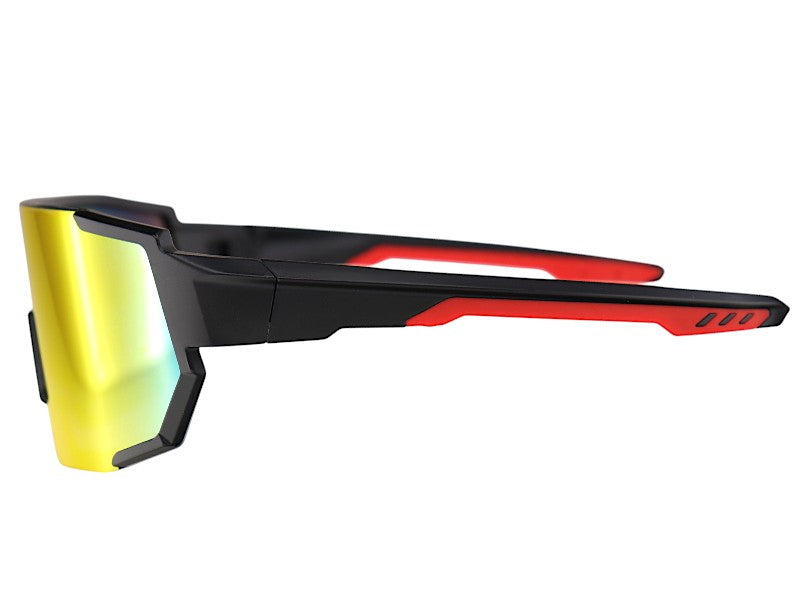 Radical Mountain Sunglasses S13682, Black Mirror Red