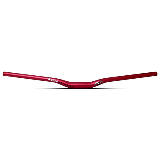 Manillar de aleación Radical Mountain MTB 31,8 x 780 mm, elevación de 30°, rojo