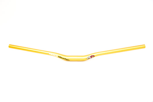 Manillar de aleación Radical Mountain MTB, 31,8 x 780 mm, elevación de 30°, dorado