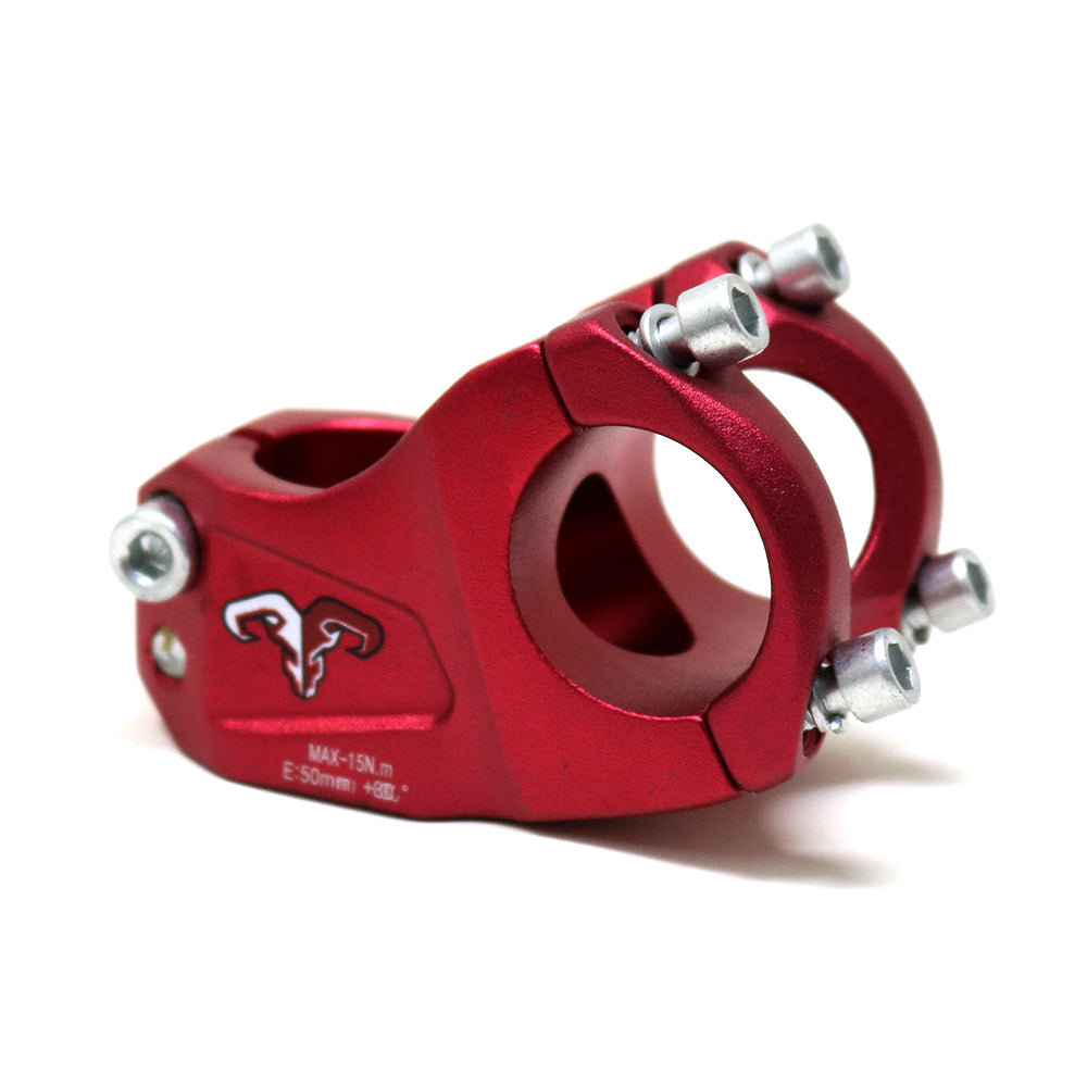 Potencia Radical Mountain Enduro 31,8 x 50 mm, color rojo