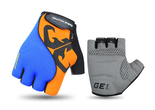 Guantes de dedos cortos Radical Mountain 1454 - Naranja/Azul, Talla L