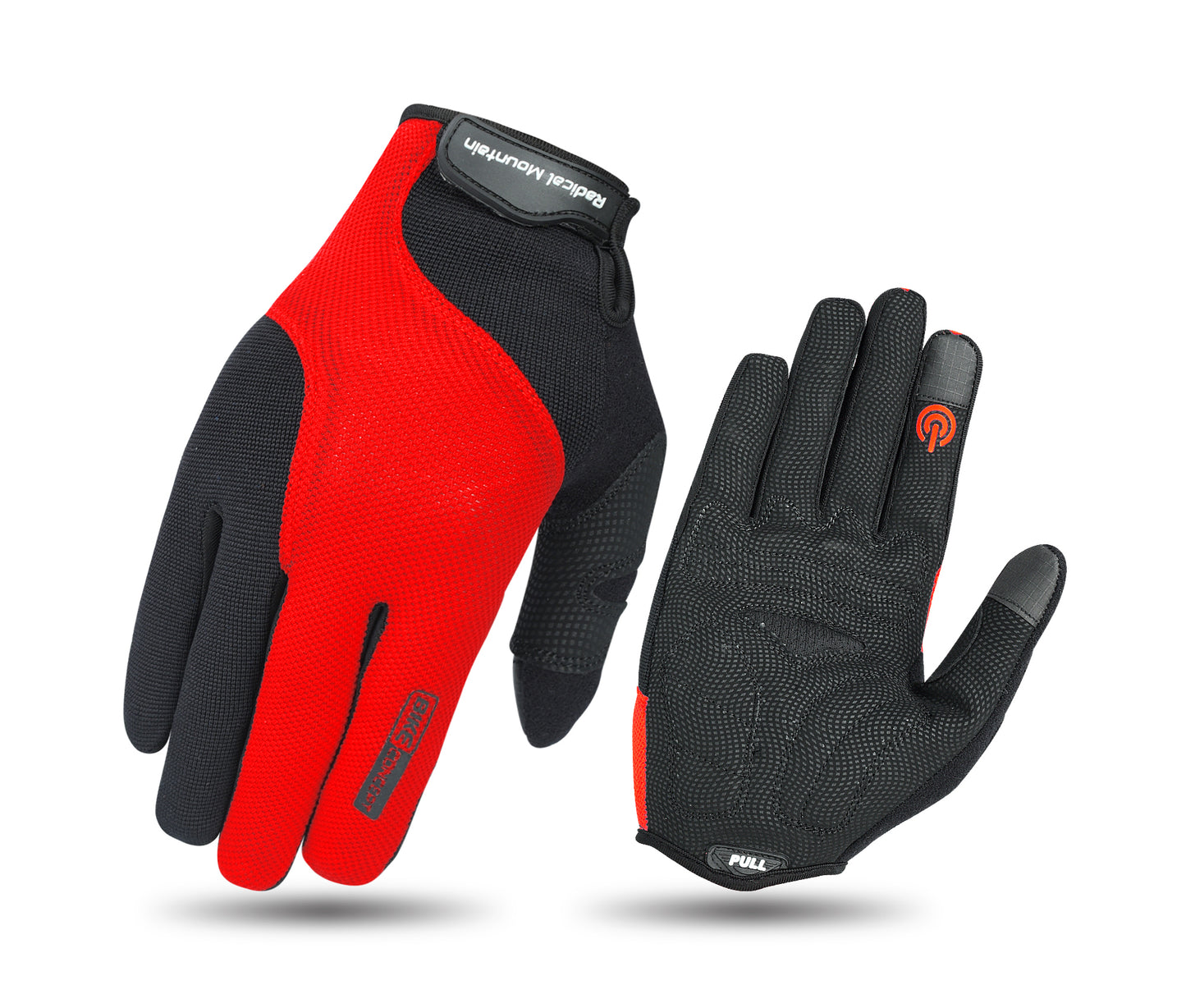 Radical Mountain Long Finger Gloves 9514 - Red/Black Size M