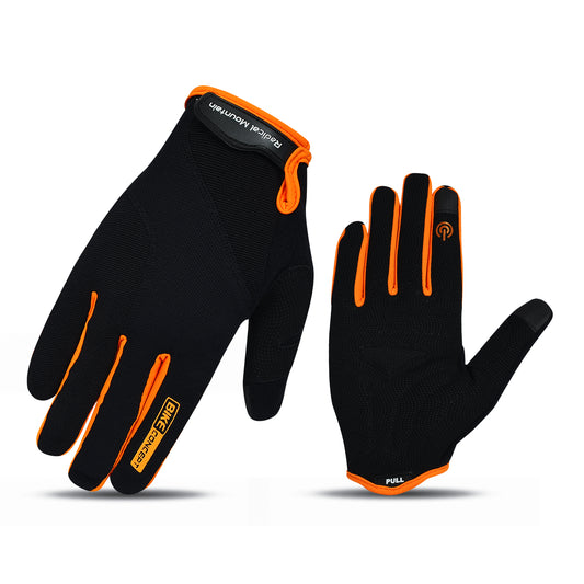 Radical Mountain Long Finger Gloves 9538 - Black/Orange Size M