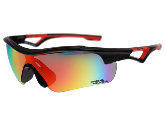 Radical Mountain Sunglasses S13284, Black/Red