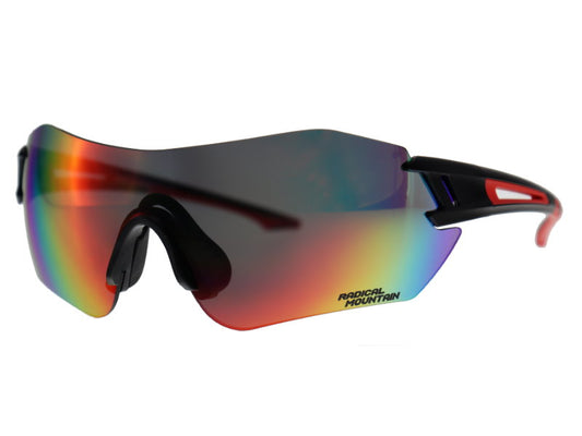 Radical Mountain Sunglasses S13454, Black/Red