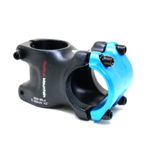 Radical Mountain MTB Alloy Stem 31.8x40mm Black/Blue